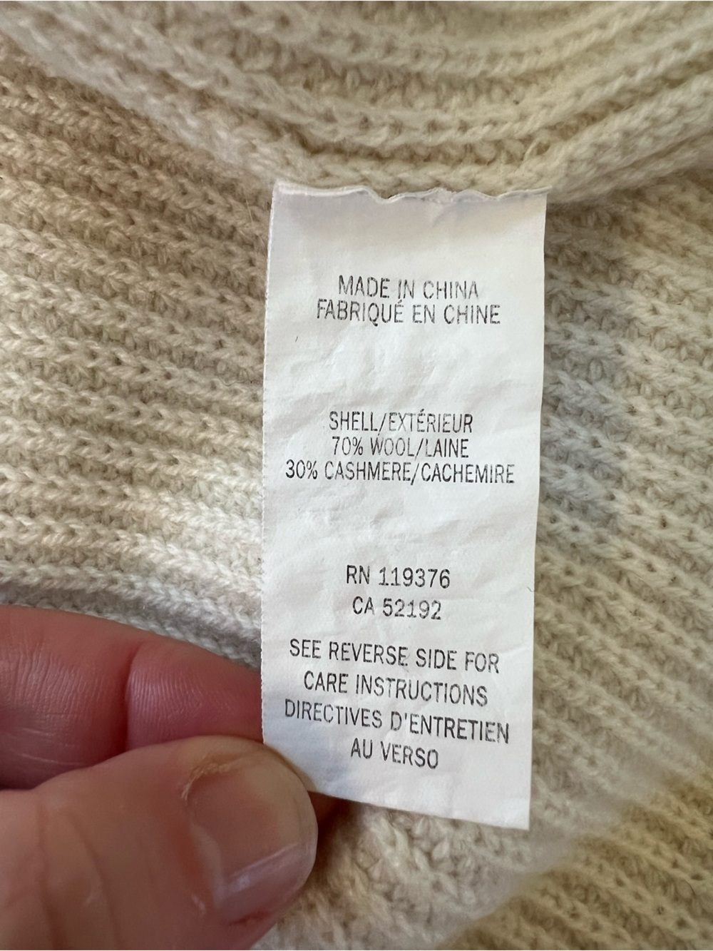 Helmut Lang Wool Cashmere Sleeveless Knit Tunic Sweater Dress Ivory Cream, Small - Picture 8 of 10